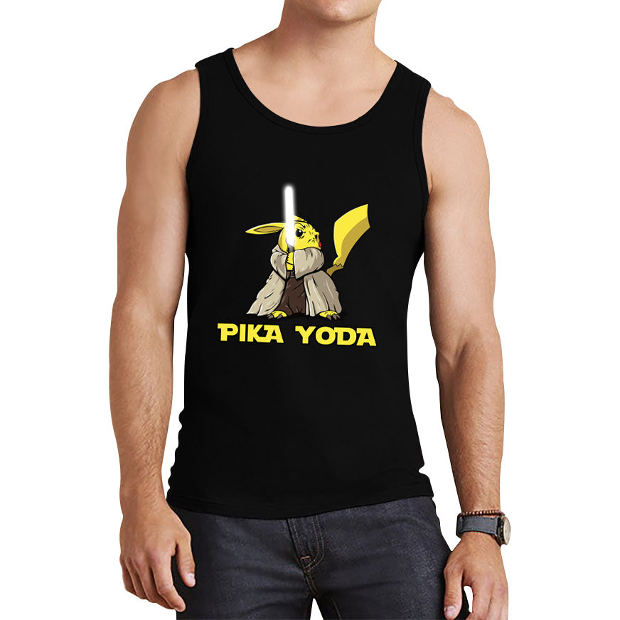 Pika Yoda Pikachu As Master Yoda Jedi Pokémon Star Wars Parody Jedi Pika Star Wars Day 46th Anniversary Tank Top