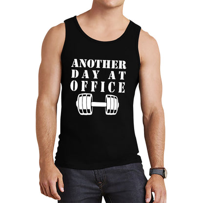 Another Day At Office Gym Barbell Gym Workout Fitness Weight Lifting Bodybuilders Tank Top