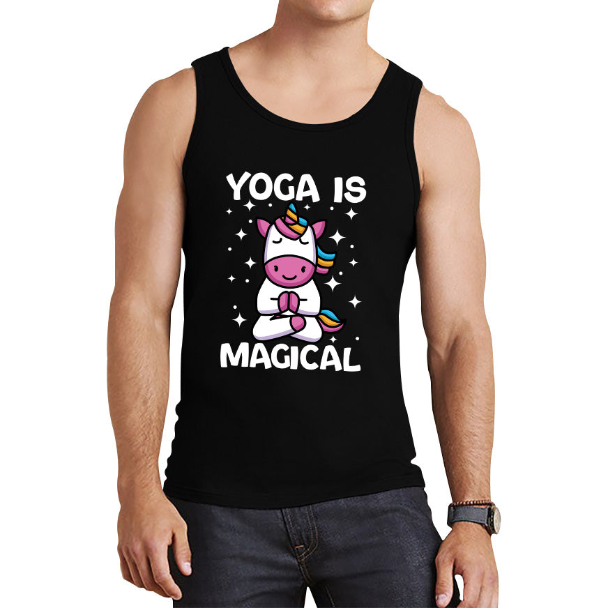 Namaste Unicorn Yoga Is Magical Unicorn Meditation Fitness Unicorn Lovers Yogi Gift Tank Top