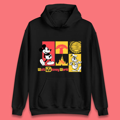 Vintage Style Mickey Mouse And Donald Duck Walt Disney World Disney Castle Magic Kingdom Unisex Hoodie