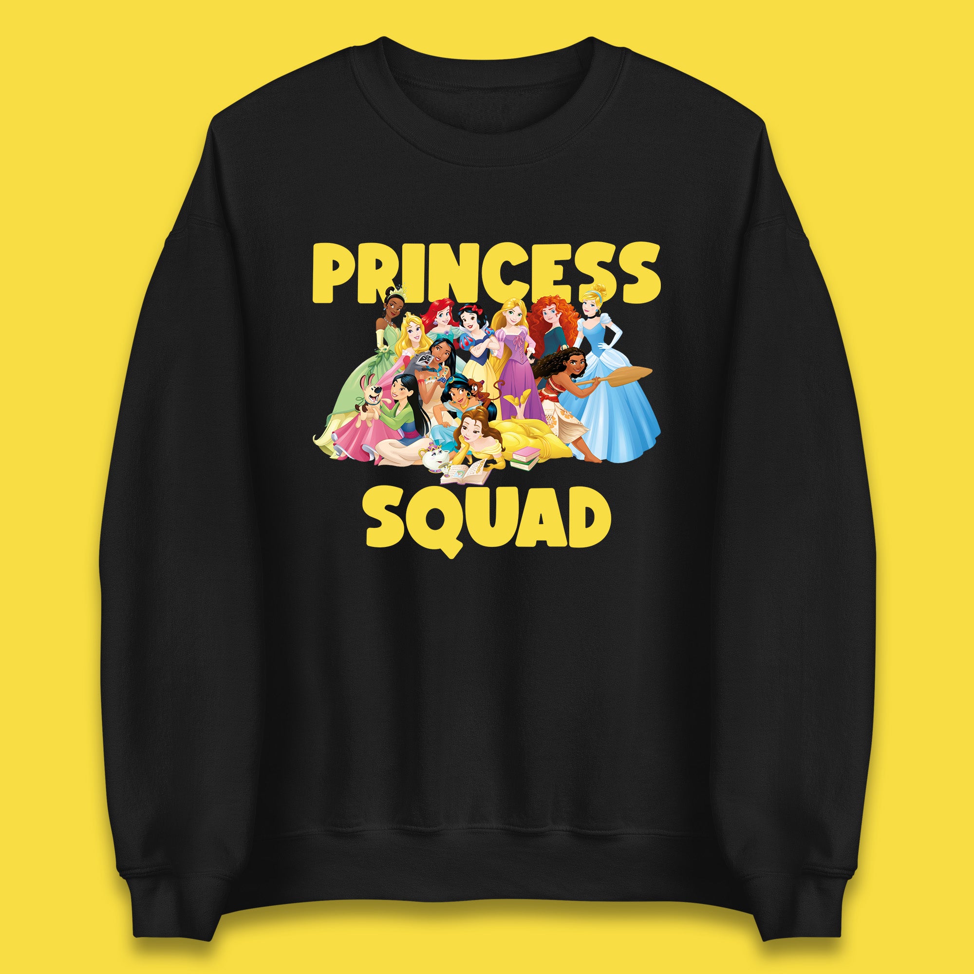 Disney Princess Squad Disney Snow White Cinderella Jasmine Disney Princess Group Disney Trip Disney World Unisex Sweatshirt