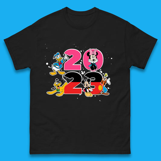 Disney Trip 2023 Disney Club Mickey Mouse Minnie Mouse Donald Duck Pluto Goofy Cartoon Characters Disney Vacation Mens Tee Top