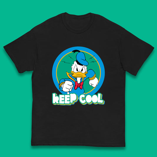 Keep Cool Donald Duck Animated Cartoon Character Angry Duck Disneyland Trip Disney Vacations Kids T Shirt