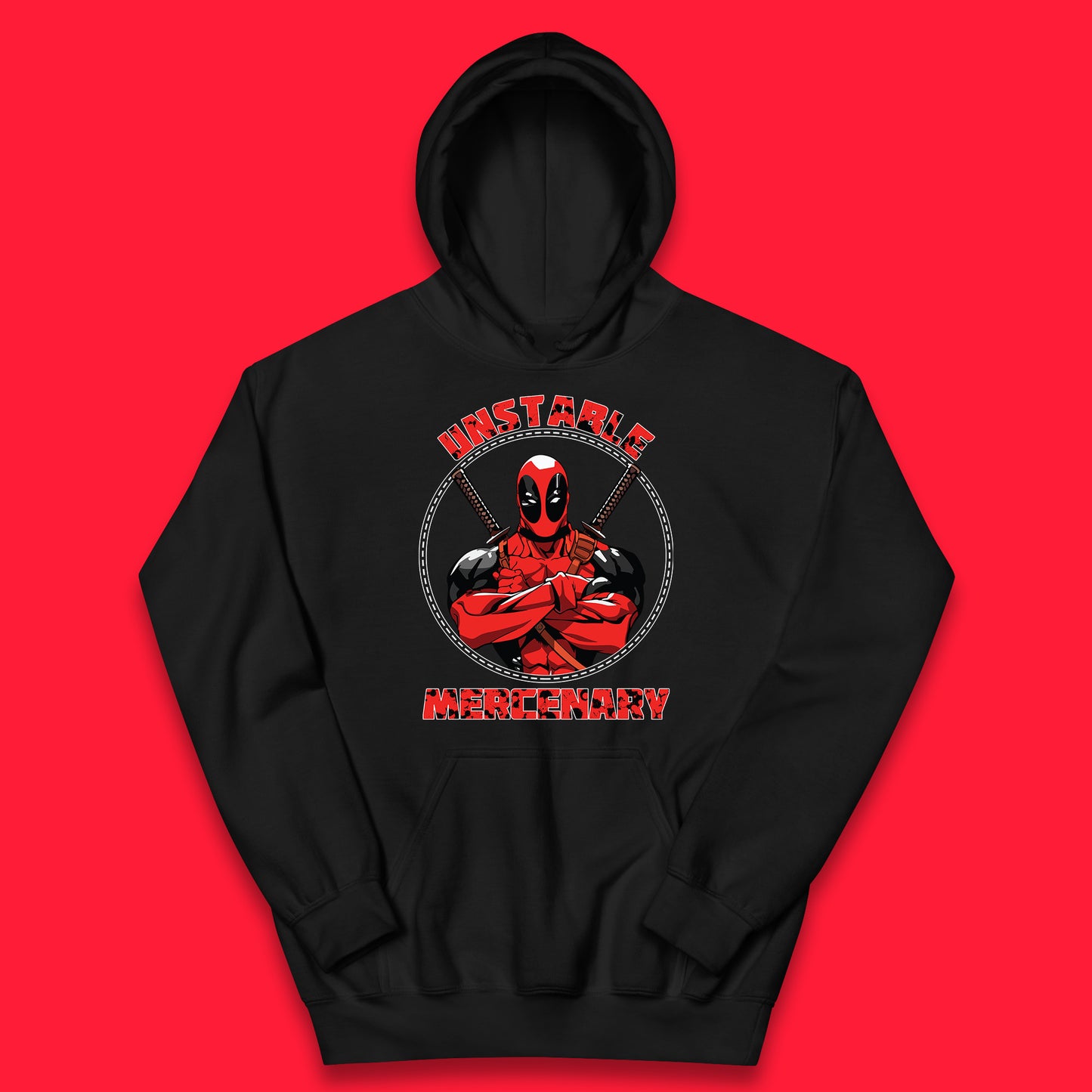 The Unstable Mercenary Funny Deadpool Marvel Deadpool Marvel Comics Superhero Fictional Character Kids Hoodie