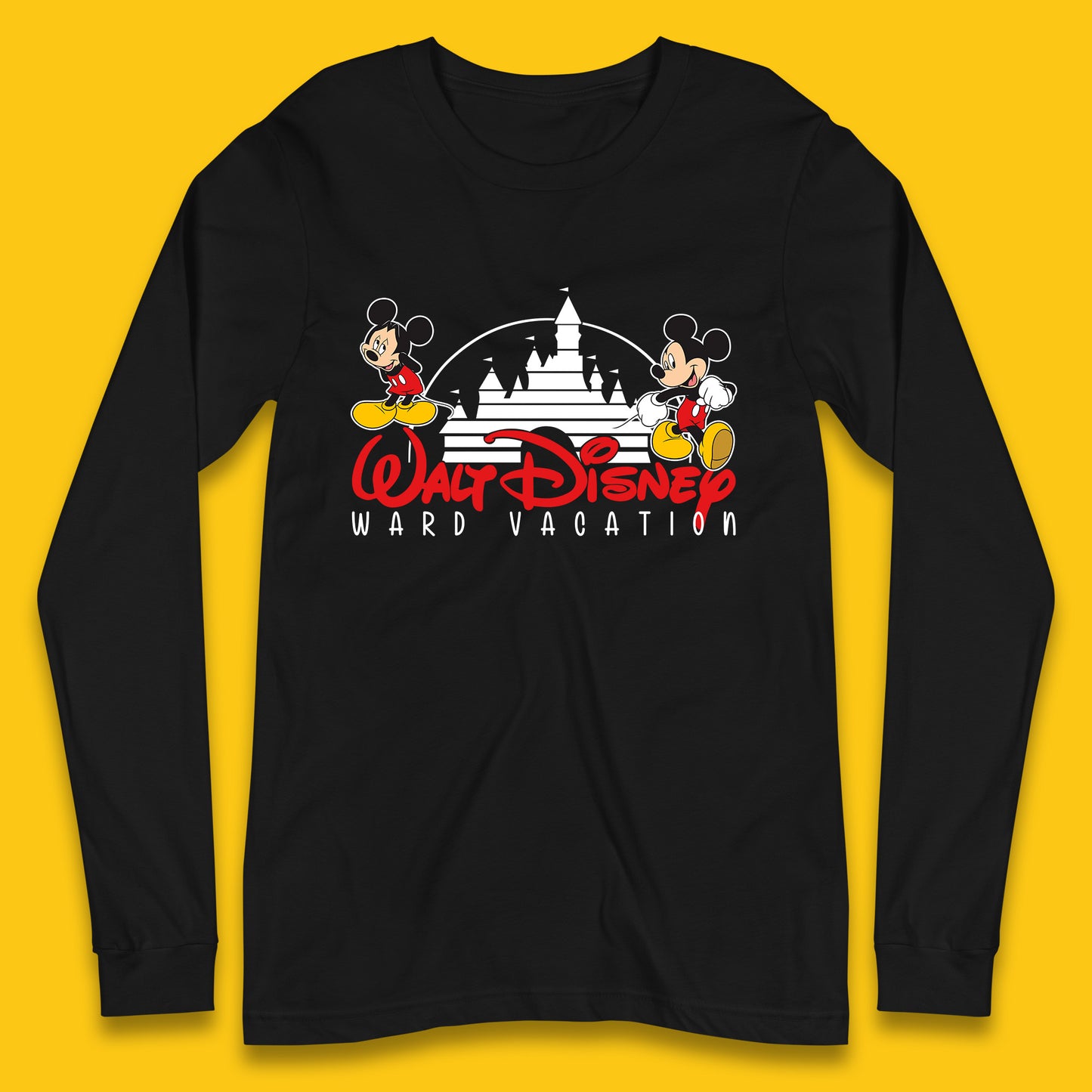 Walt Disney Ward Vacations Disney Castle Magic Kingdom Disney World Trip Long Sleeve T Shirt