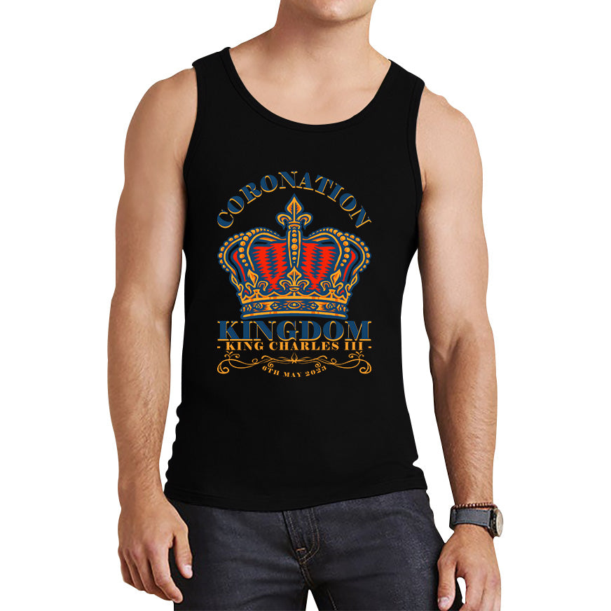 Coronation Kingdom King Charles III 6th May 2023 Royal Crown CR III His Majesty Union Jack Tank Top