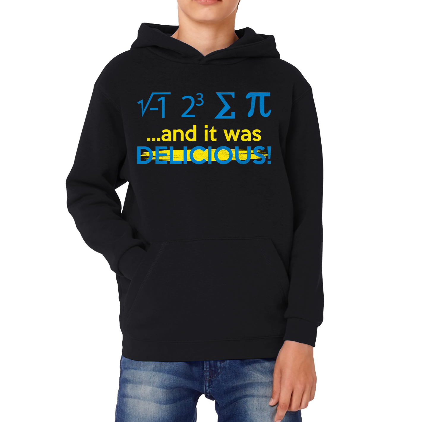 I 8 Sum Pi And It Was Delicious Funny Math geek Algebra Mathematics Humour Kids Hoodie