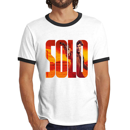 Han Solo Star Wars Fictional Character Solo A Star Wars Story Sci-fi Action Adventure Movie Star Wars Databank Ringer T Shirt