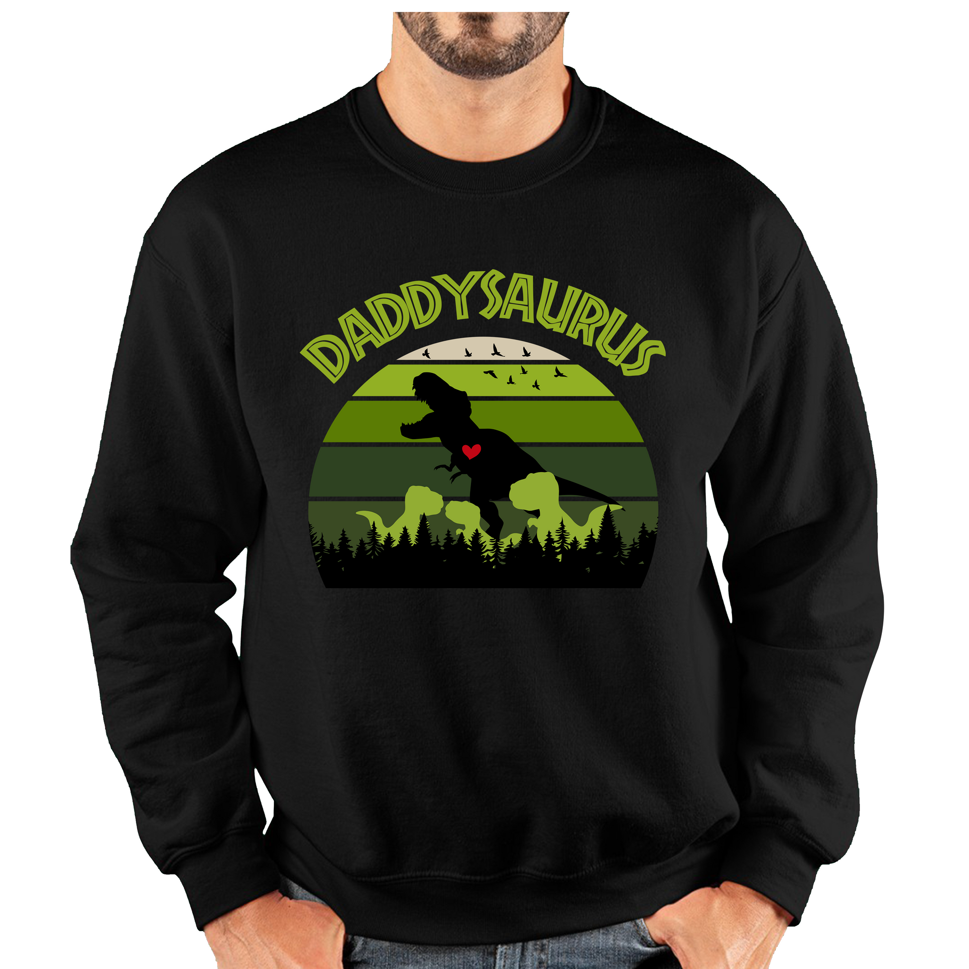 Daddy Dinosaurs Fathers Day Sweatshirt