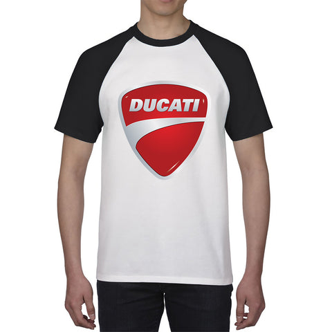 Ducati Racing Motorcycle Ducati Corse Logo Sports Ducati Motor Holding Motocross MotoGp Baseball T Shirt
