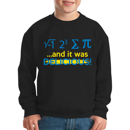 I 8 Sum Pi And It Was Delicious Funny Math geek Algebra Mathematics Humour Kids Jumper