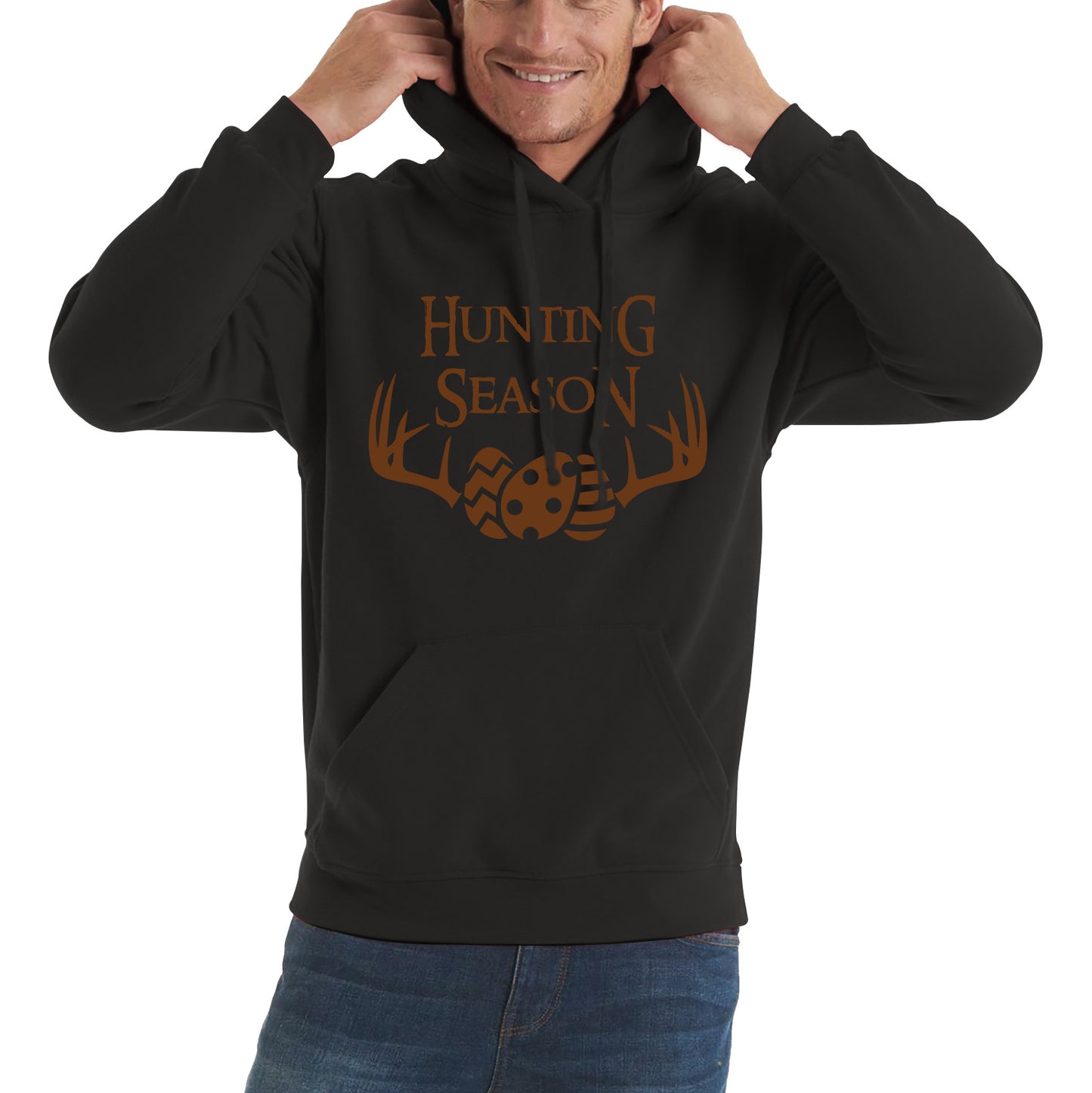 Easter Hunting Season Funny Easter Gift Rabbit Eggs Cute Bunny Deer Hunt Happy Easter Sunday Unisex Hoodie