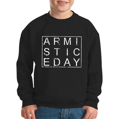 Armistice Day Anzac Day Lest We Forget Remembrance Day Veterans Day WW1 Poppy Flower Kids Jumper