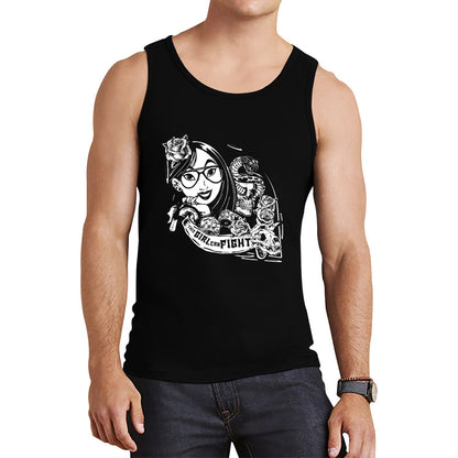 Punk Fashion Princess Molan Inspired a Girl Can Fight Rock Retro Movie Tank Top