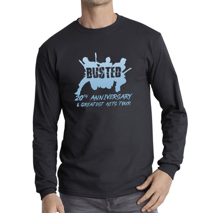 Busted 20th Anniversary & Greatest Hits Tour Busted Singers Musician Band Pop Punk Long Sleeve T Shirt