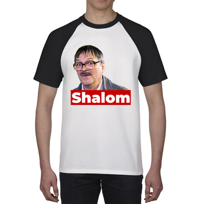 Shalom Jackie Friday Night Dinner Funny Gift Retro Baseball T Shirt