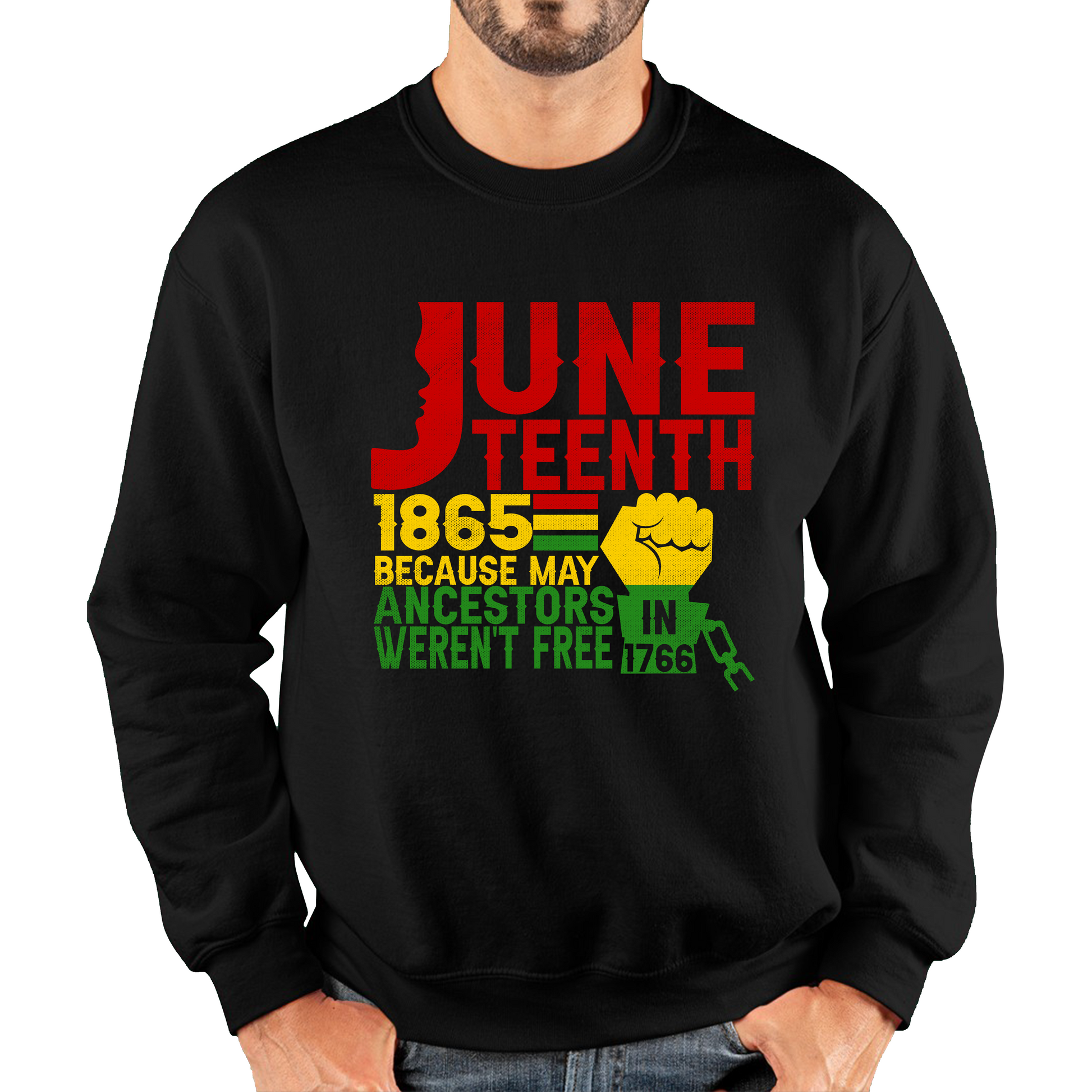 Juneteenth 1865 Because My Ancestors Weren’t Free In 1776 Sweatshirt