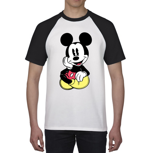 Disney Mickey Mouse Cute And Happy Cartoon Character Disney World Walt Disney Baseball T Shirt