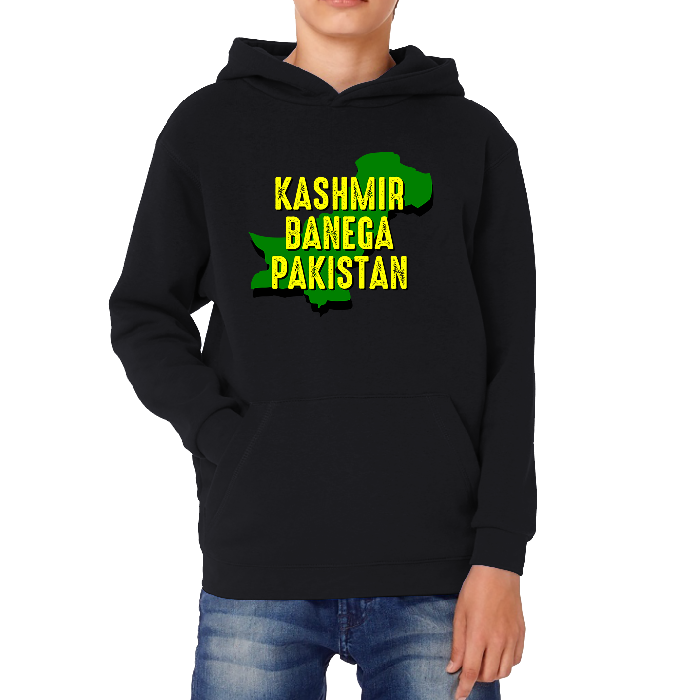 Kashmir Banega Pakistan Stand With Kashmir Hoodie