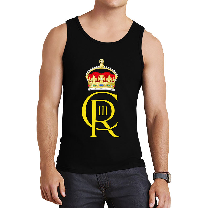 Royal Cypher King Charles III Coronation CR III Ruling Monarch Of Uk Royal Crown Great Britain Tank Top