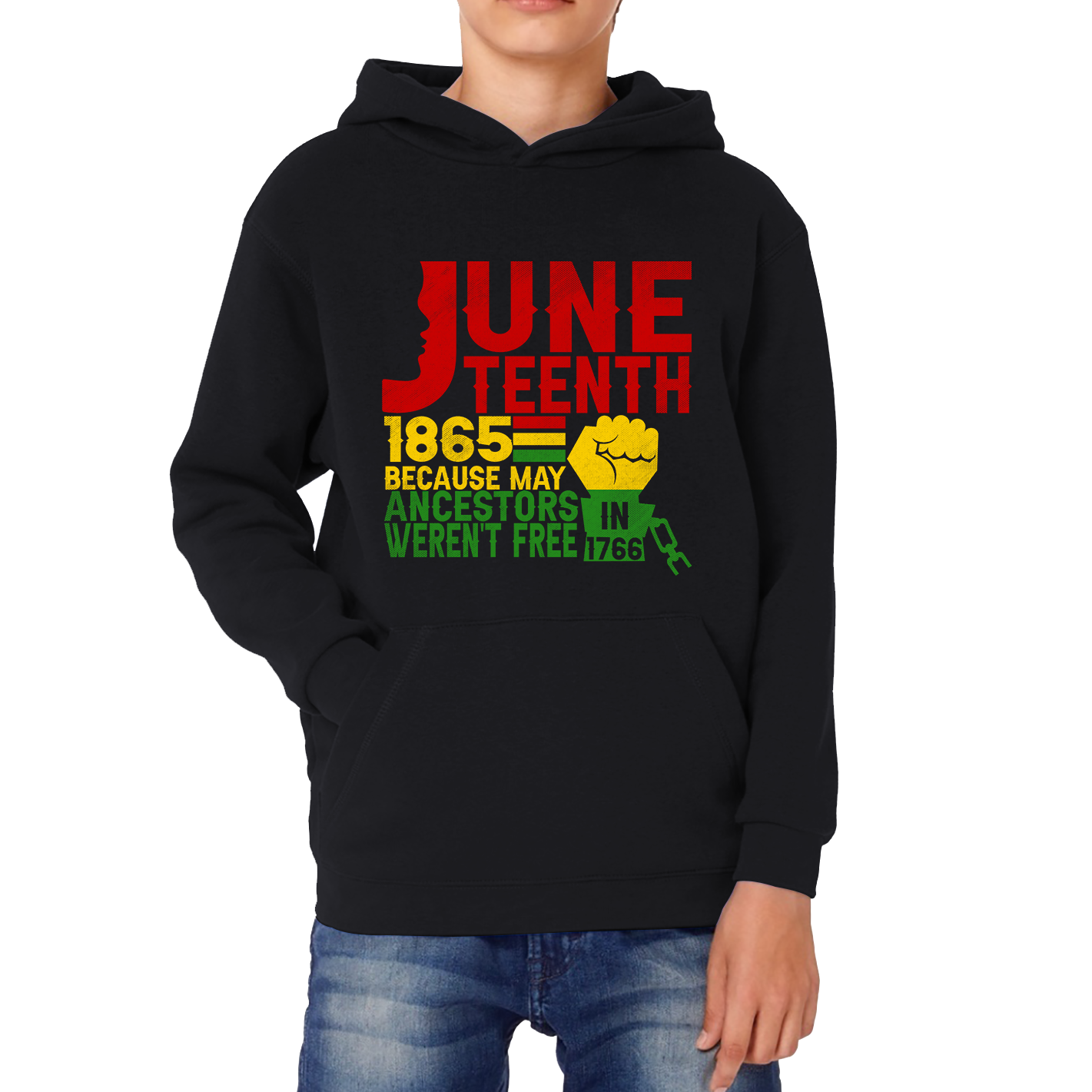 Juneteenth 1865 Because My Ancestors Weren’t Free In 1776 Hoodie