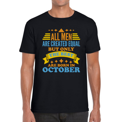 Born In October Birthday T Shirt