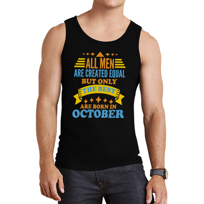 Born In October Birthday Tank Top