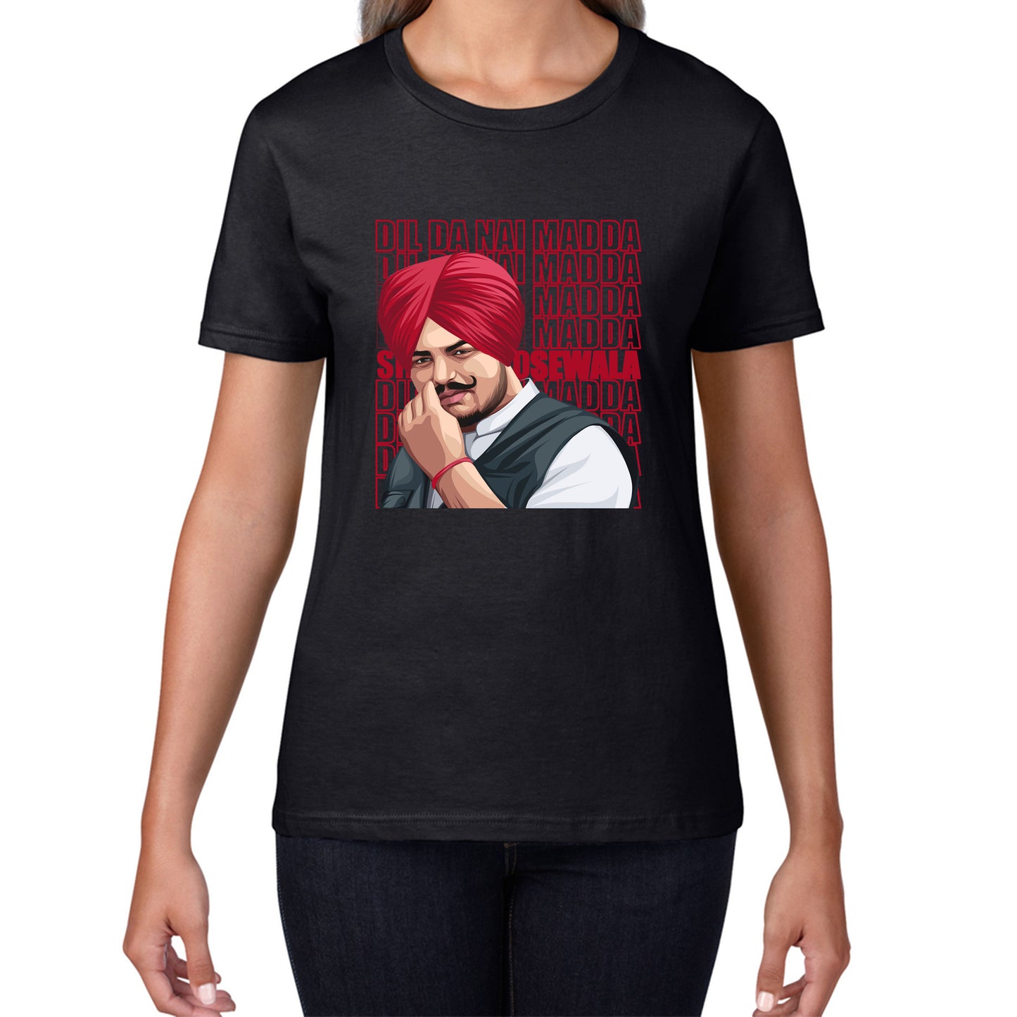 Dil Da Nai Madda Sidhu Moose Wala Legend Punjabi Indian Singer Tribute To Legend Womens Tee Top