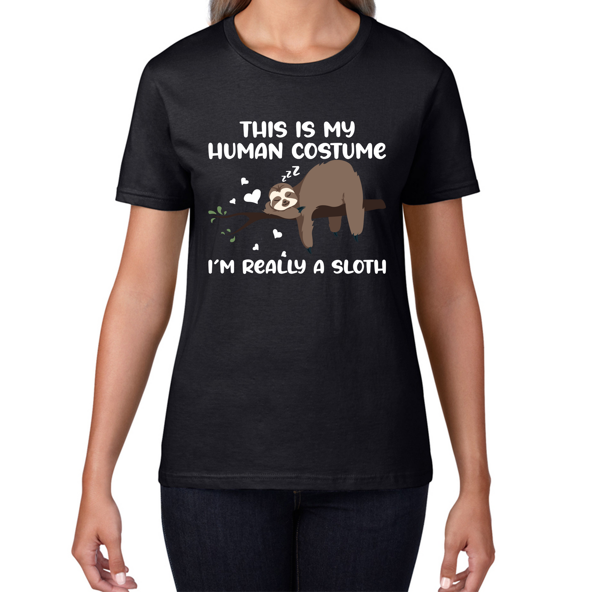 This Is My Human Costume I Am Really A Sloth Funny T Shirt