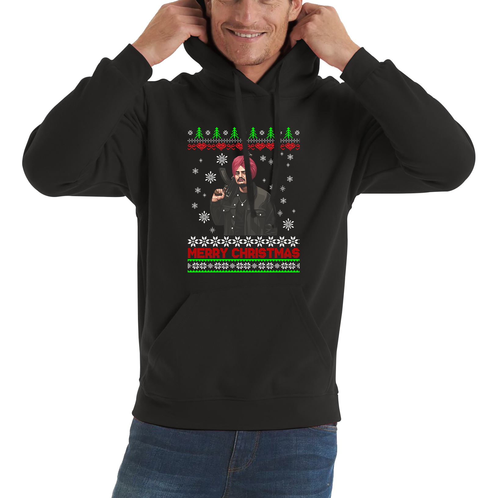 sidhu moose wala christmas hoodie