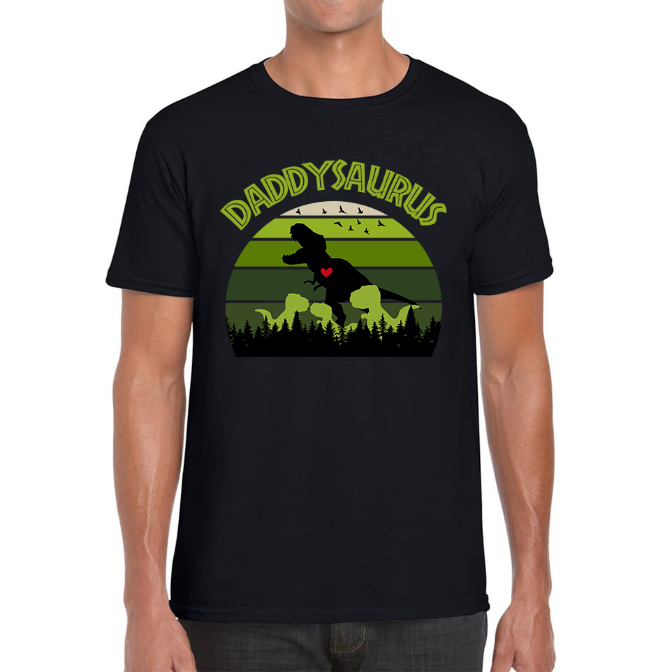 Daddy Dinosaurs Fathers Day T Shirt