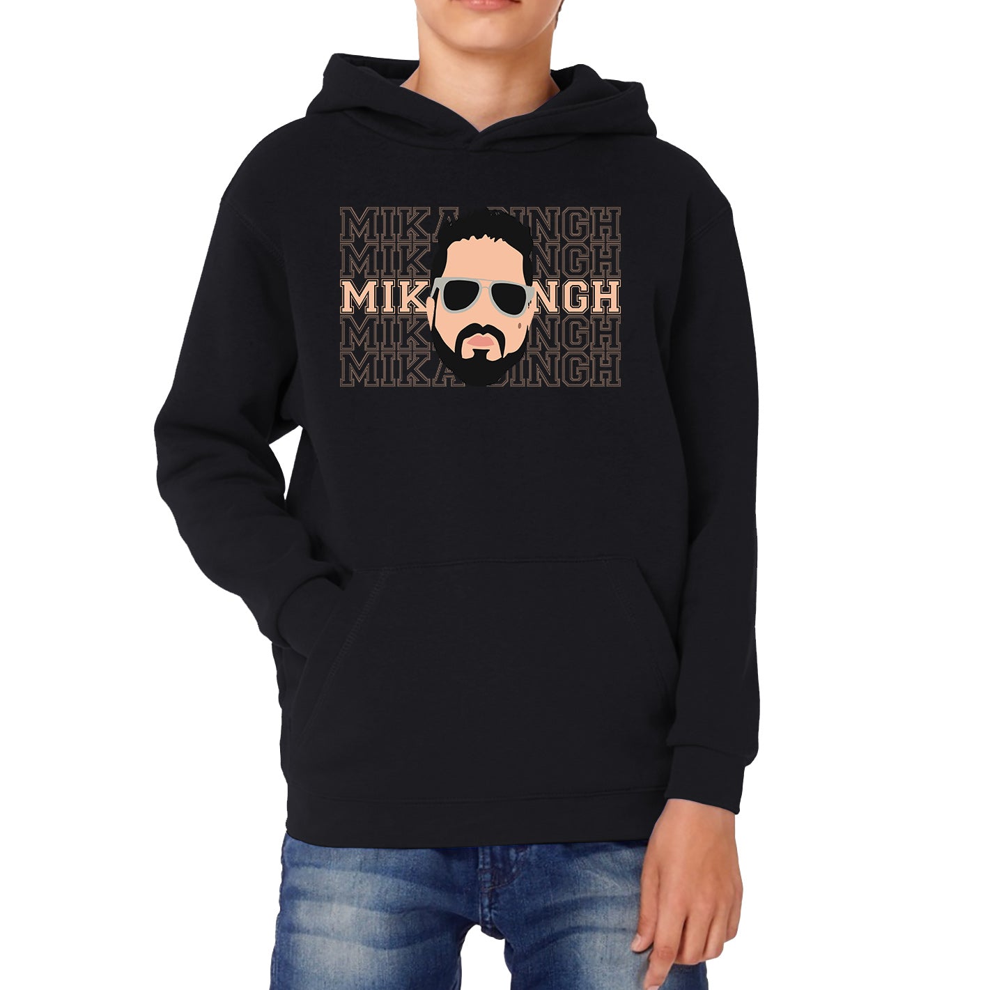 Mika Singh Indian Legend Pop Singer Bollywood Legend Singer Kids Hoodie