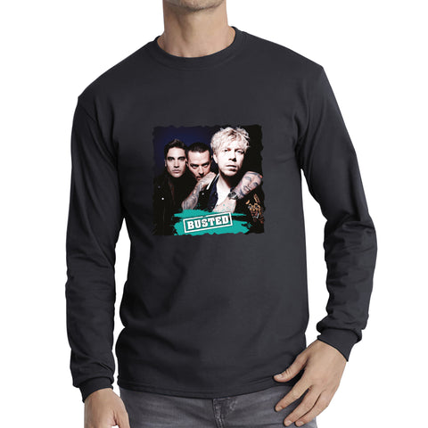 Busted Singer UK Tour 2023 Pigs Can Fly 20th Anniversary Music Band Greatest Hits Busted Band Long Sleeve T Shirt