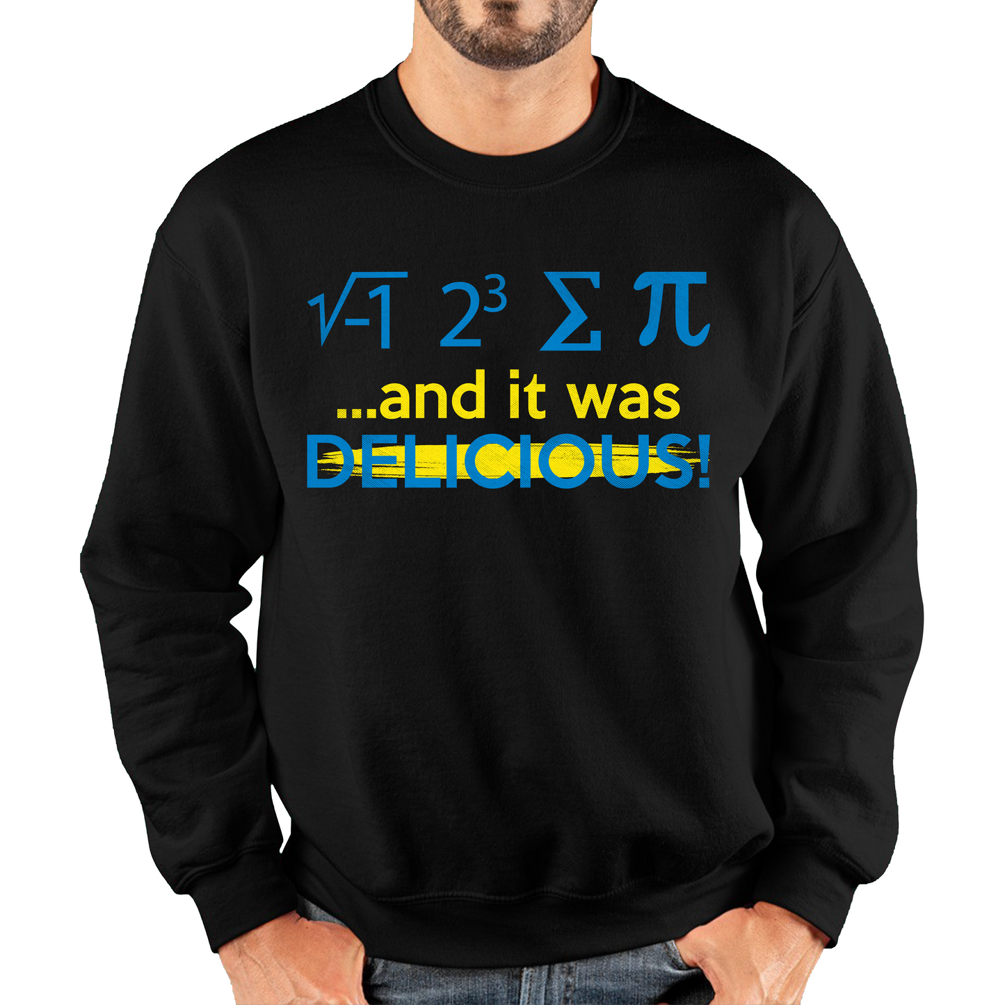 I 8 Sum Pi And It Was Delicious Funny Math geek Algebra Mathematics Humour Unisex Sweatshirt