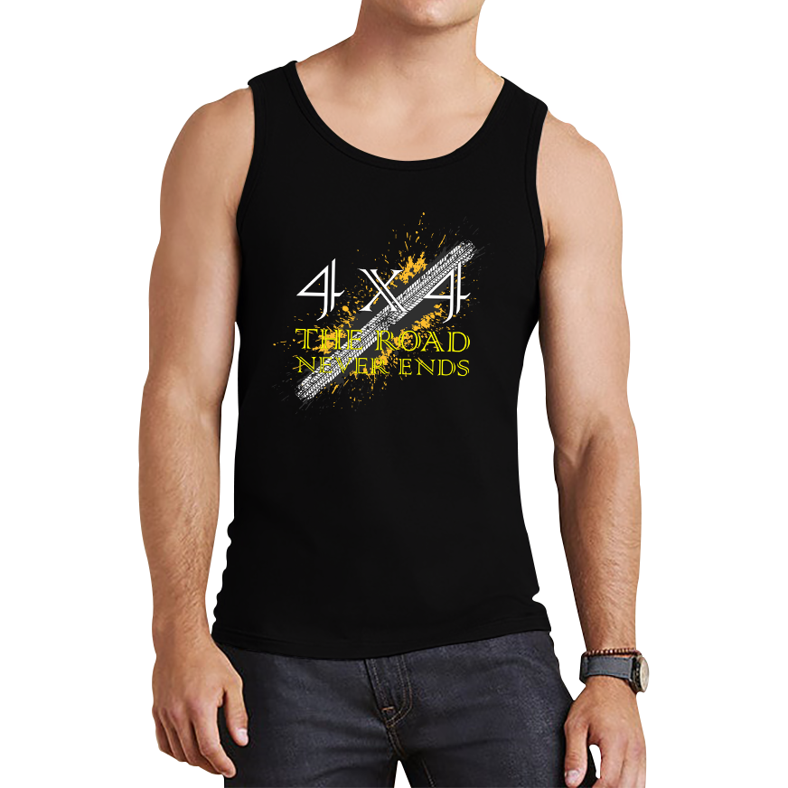 4x4 The Road Never Ends Tank Top