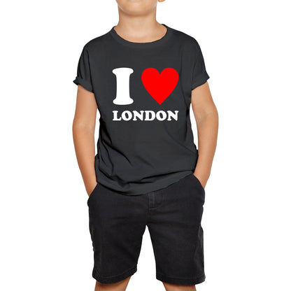 I Love London Capital of England Country Love Souvenir Great Britain Kids Tee