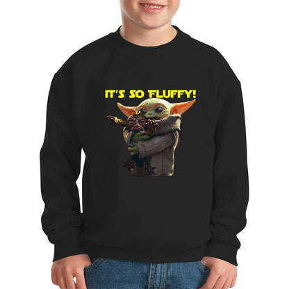 It's So Fluffy Feed Me I'm Pretty Stop Wars Dandalorian Movie Series Kids Jumper