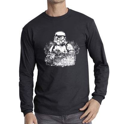 Storm Pooper Under The Sea The Force is Strong With This One Fighter Movie Series Long Sleeve T Shirt