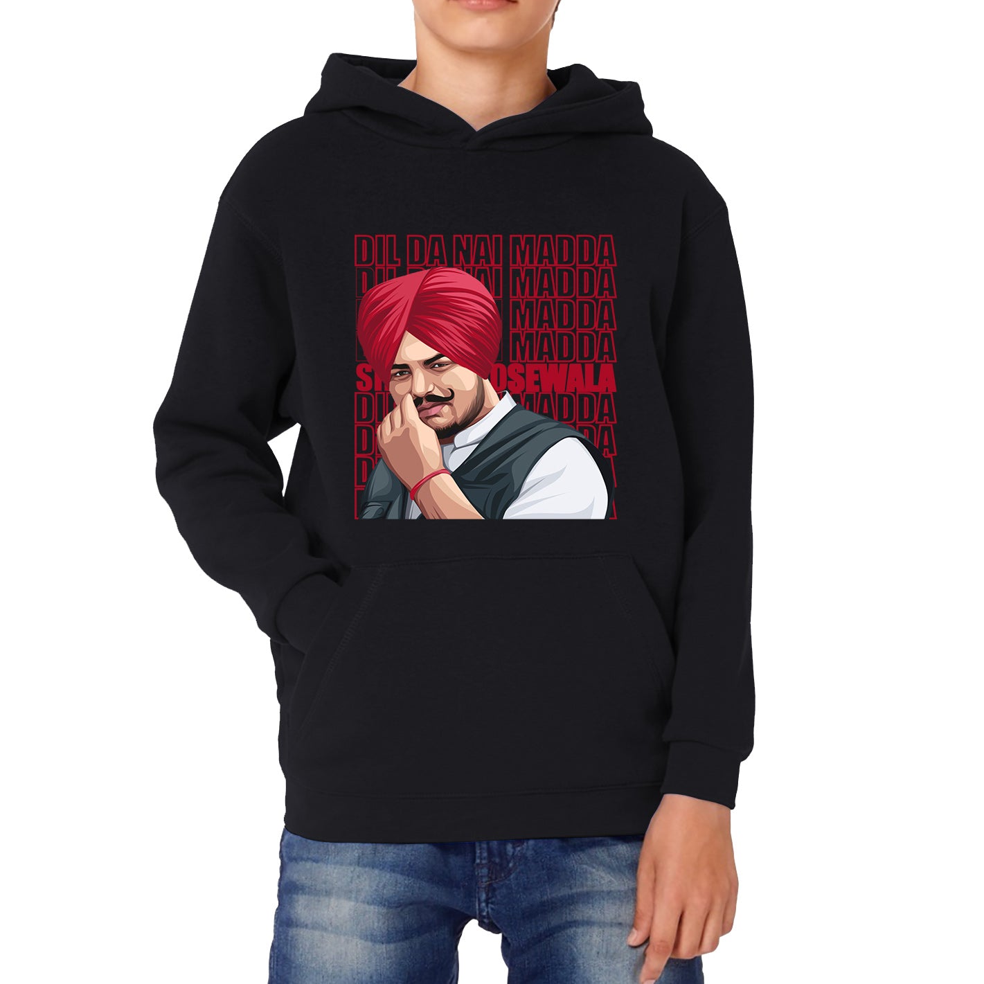 Dil Da Nai Madda Sidhu Moose Wala Legend Punjabi Indian Singer Tribute To Legend Kids Hoodie