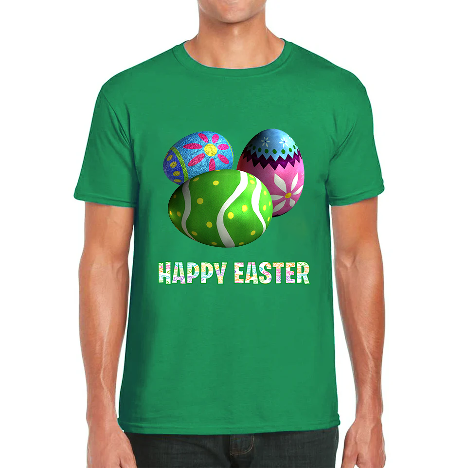 Happy Easter Bunny Colorful Egg Easter Bunny Egg Happy Easter Day Mens Tee Top