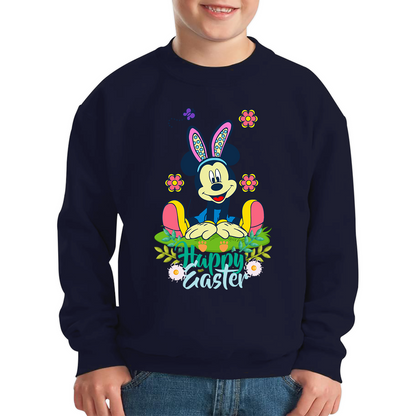 Happy Easter Mickey Mouse Bunny Easter Bunny Happy Easter Day Disney Land  Kids Jumper