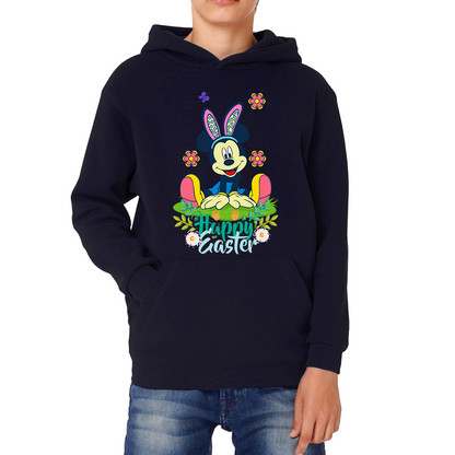 Happy Easter Mickey Mouse Bunny Easter Bunny Happy Easter Day Disney Land  Kids Hoodie