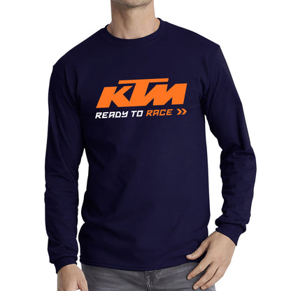 KTM Ready To Race KTM Racing Logo Motorcycle KTM Motorcycle Dirt Bike Quad Ready Race KTM Lovers Long Sleeve T Shirt