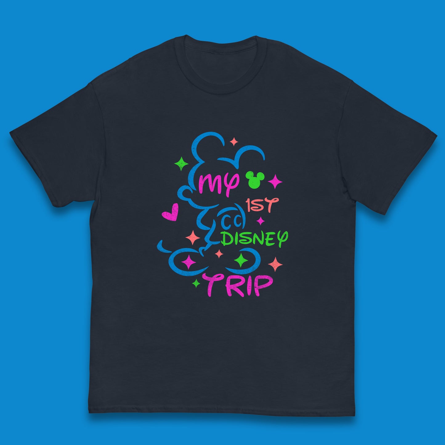 My 1st Disney Trip Disney Mickey Mouse Minnie Mouse Disneyland Trip Vacations Disney World Kids T Shirt