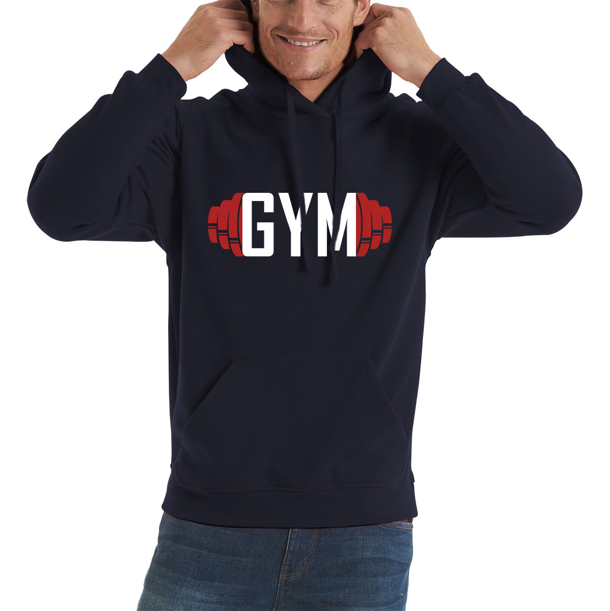 Gym Dumbell Gym Workout Fitness Bodybuilding Weight Lifting Training Unisex Hoodie