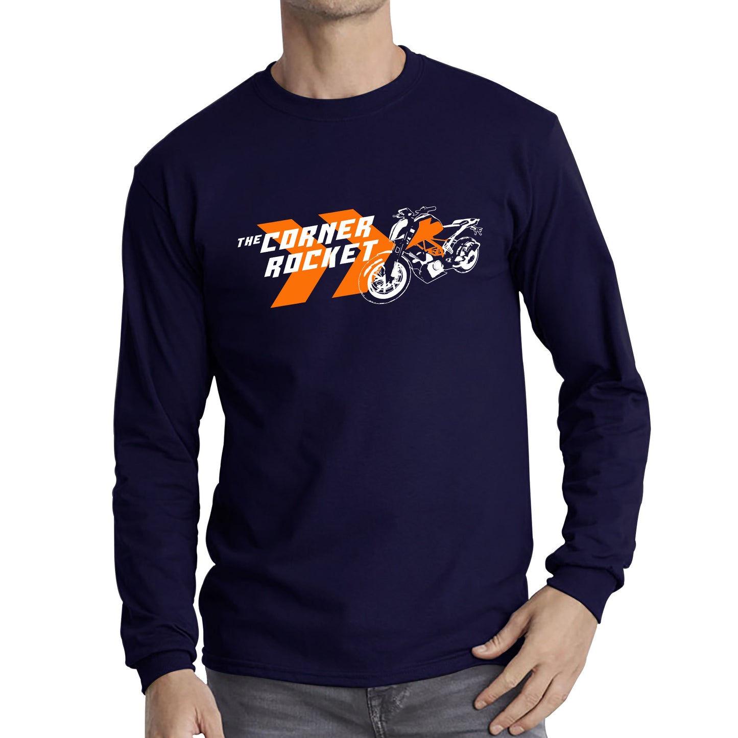 KTM 390 Duke The Corner Rocket Sports Bike Motorcycle Street Racing Bike KTM Lovers Street Rider Motorbike Lover Long Sleeve T Shirt