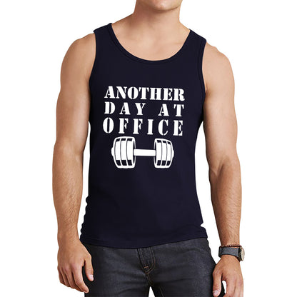 Another Day At Office Gym Barbell Gym Workout Fitness Weight Lifting Bodybuilders Tank Top