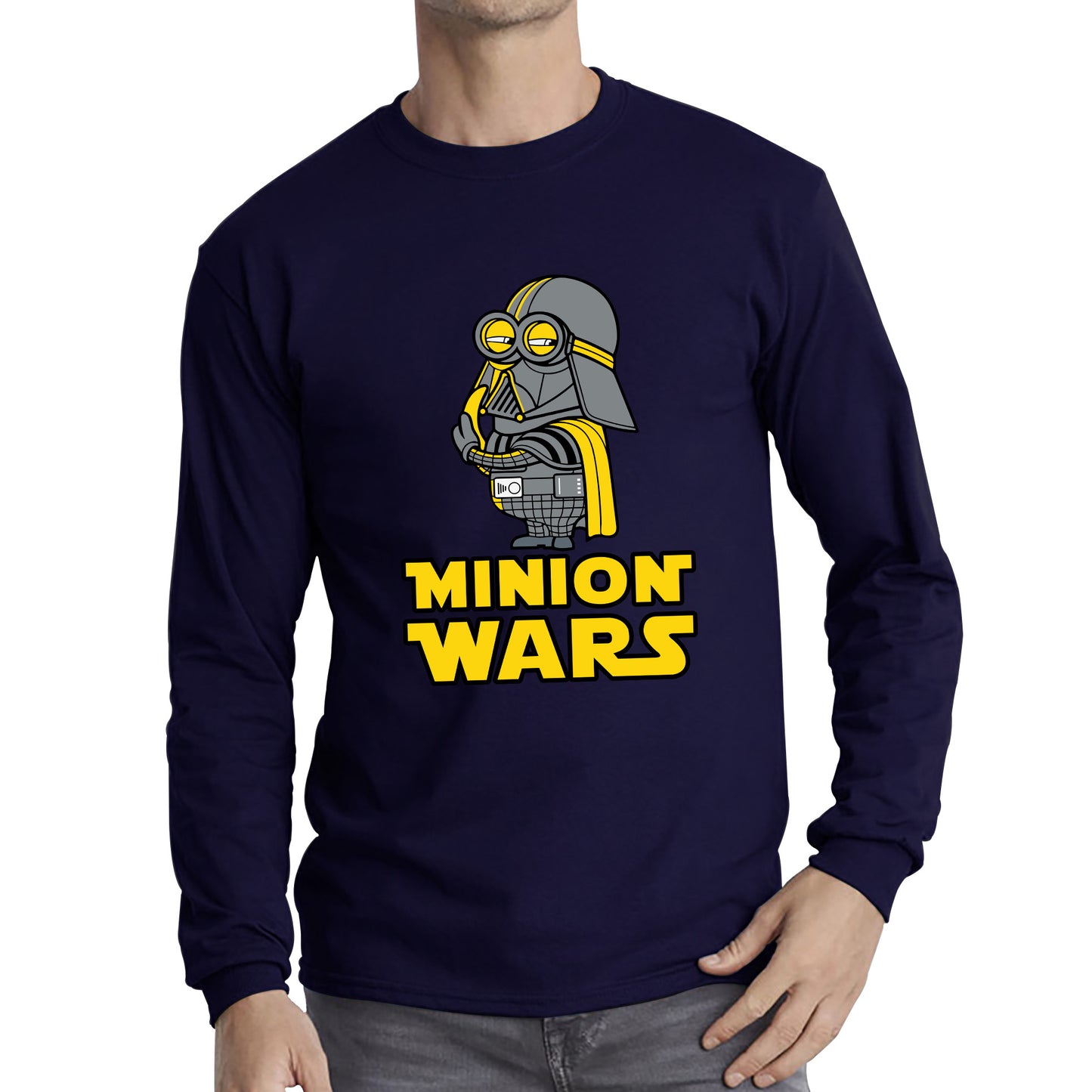 Minion Wars Trooper Cosplay Star Wars Minion Parody The Minions Become Superheroes Disney Star Wars 46th Anniversary Long Sleeve T Shirt