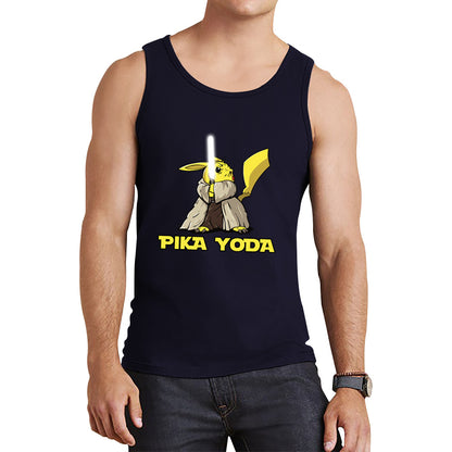 Pika Yoda Pikachu As Master Yoda Jedi Pokémon Star Wars Parody Jedi Pika Star Wars Day 46th Anniversary Tank Top