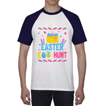 Easter Egg Hunt Hunting Squad Religious Christian Easter Egg Hunt Season Hunting Crew Egg Bucket Easter Bunny Baseball T Shirt